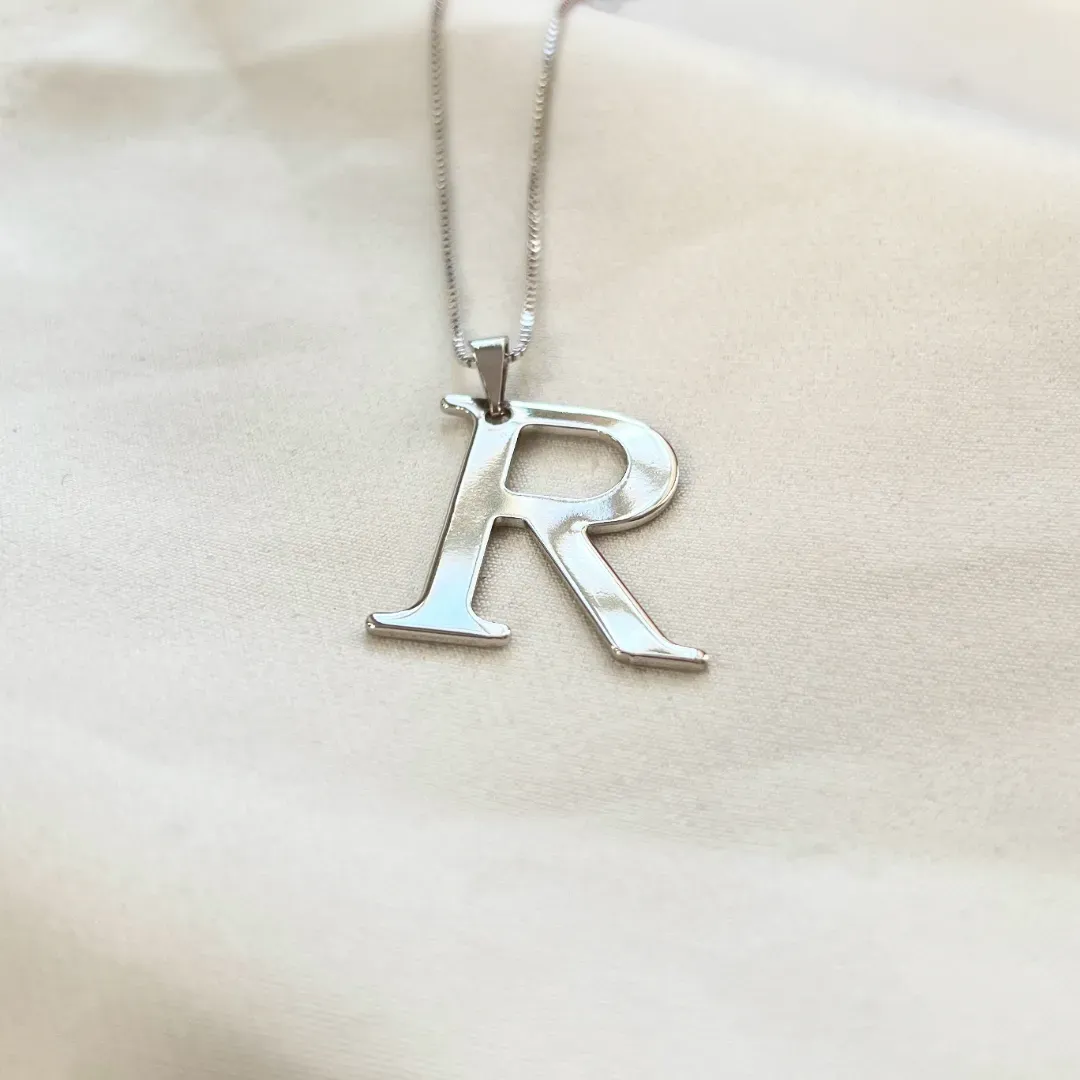 COLAR PINGENTE LETRA 3CM - R