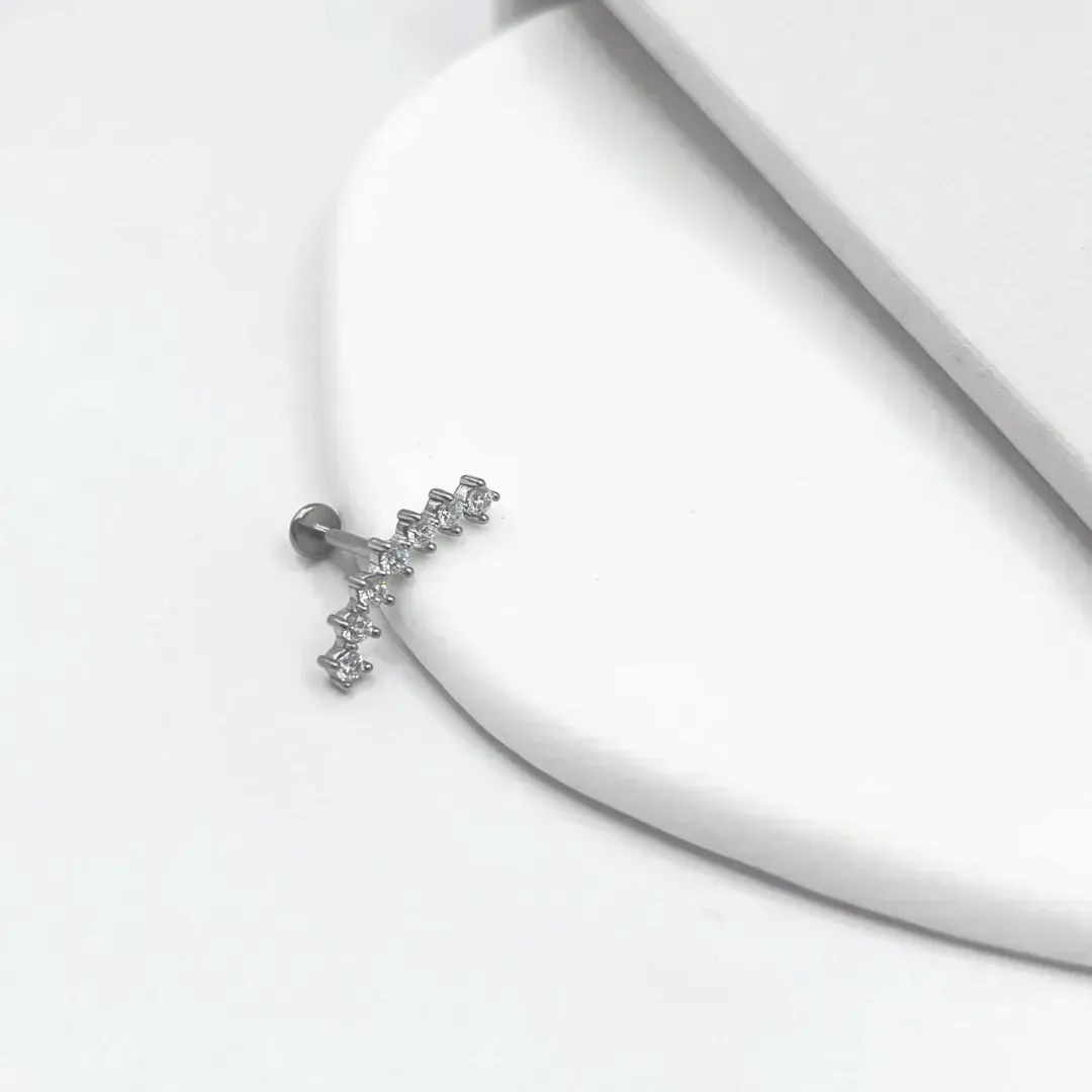 PIERCING EM AÇO INOX PARA FURO - HELIX