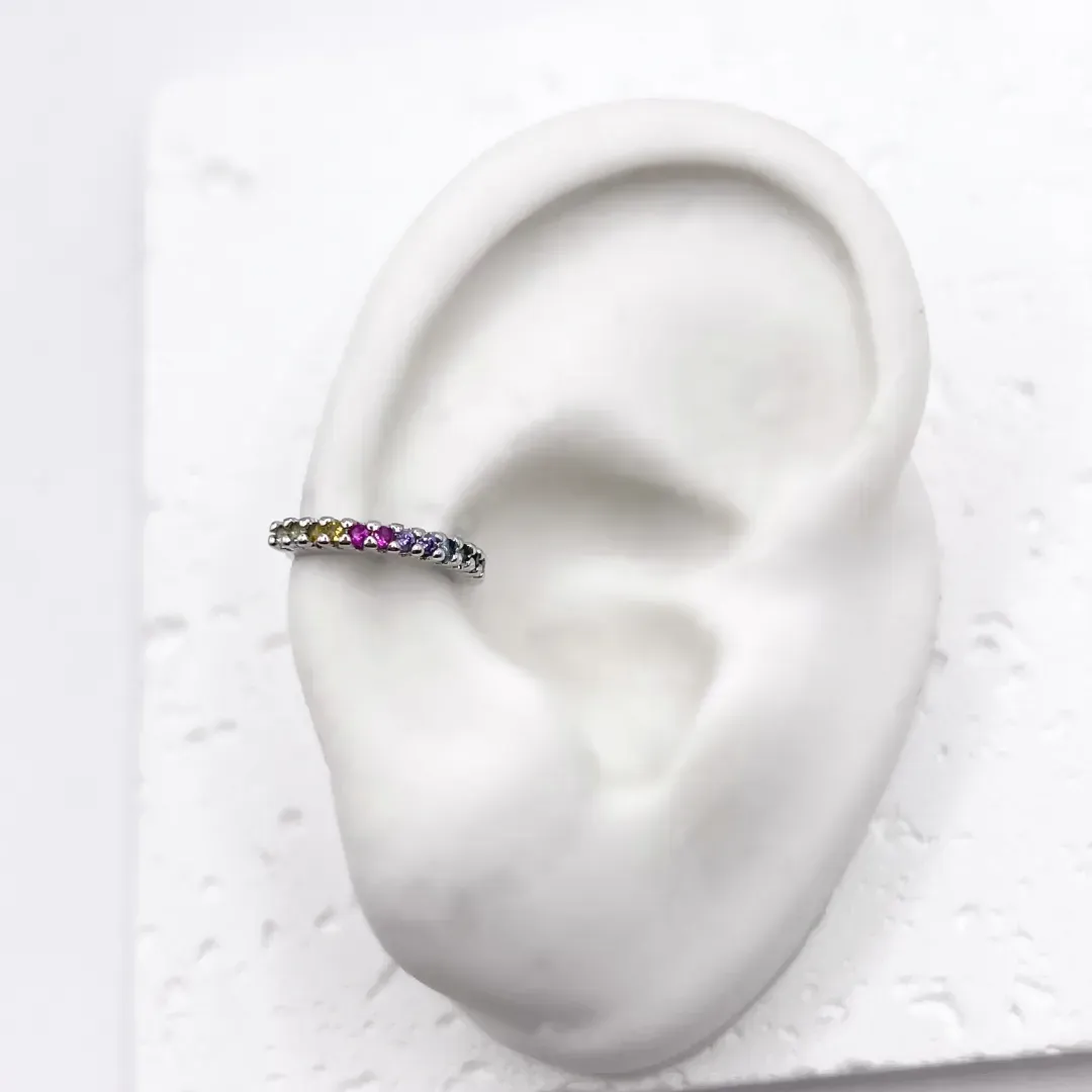PIERCING FAKE ZIRCONIAS COLORIDAS