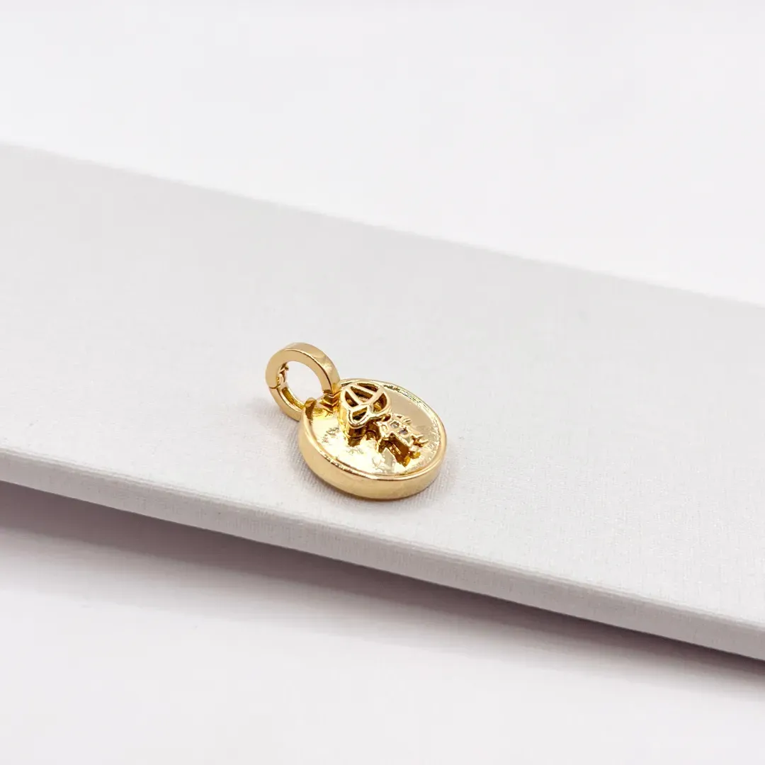 PINGENTE (CHARMS) MINI MEDALHA REDONDA - MENINO