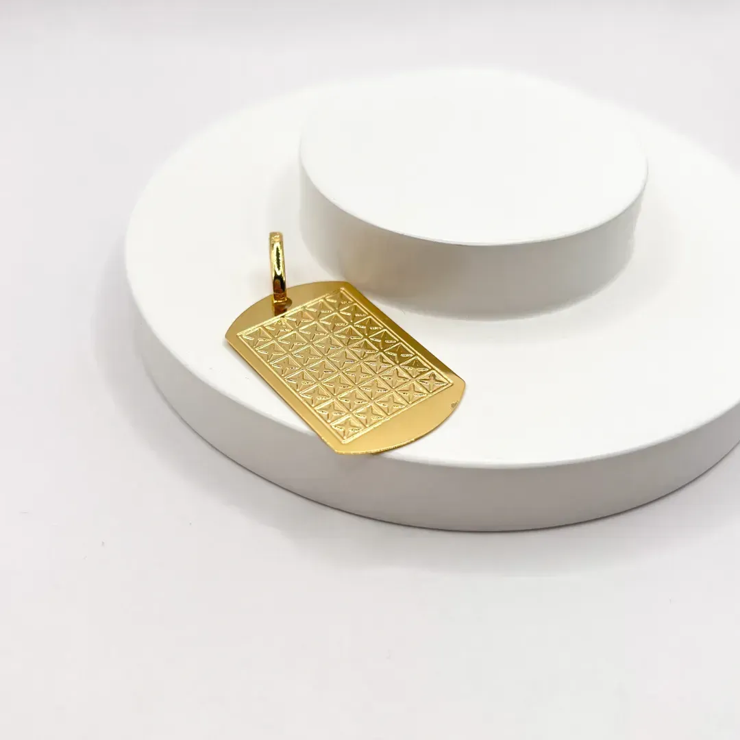 PINGENTE PLACA MASCULINA DETALHES