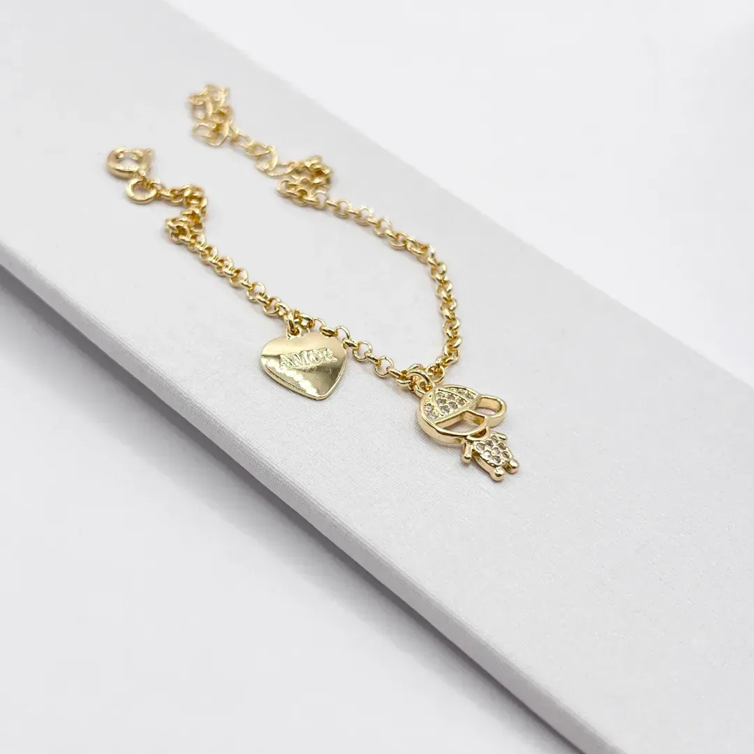 PULSEIRA 1 MENINO E CORAÇÃO ESCRITO AMOR