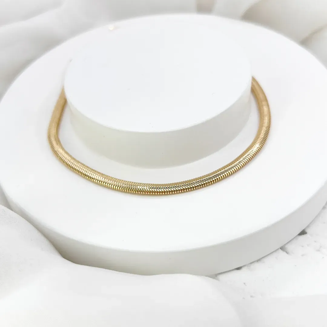 PULSEIRA FIO ALEMÃO CHATO 3MM COM EXTENSOR