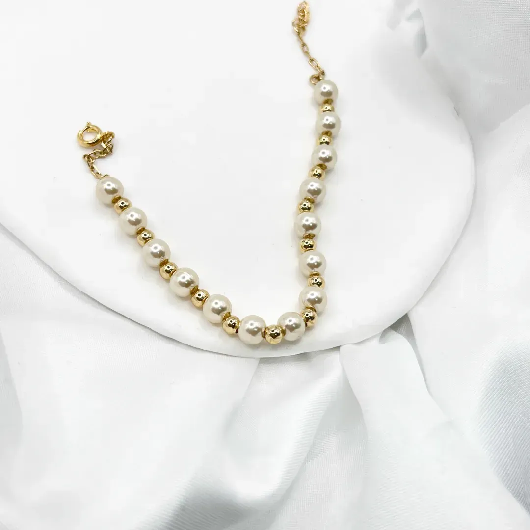 PULSEIRA PÉROLAS E BOLINHAS