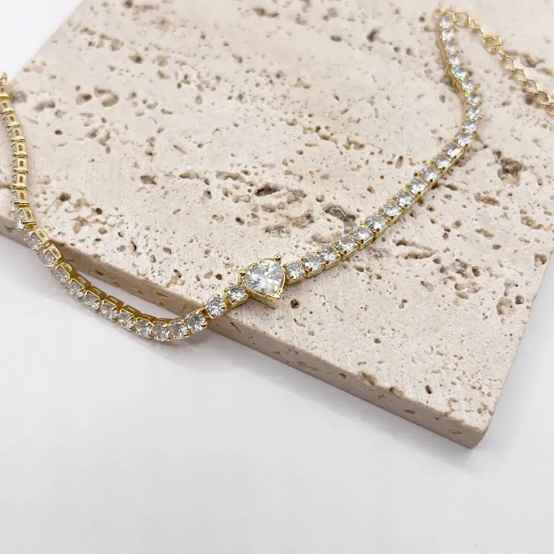 PULSEIRA RIVIERA COM CORAÇÃO