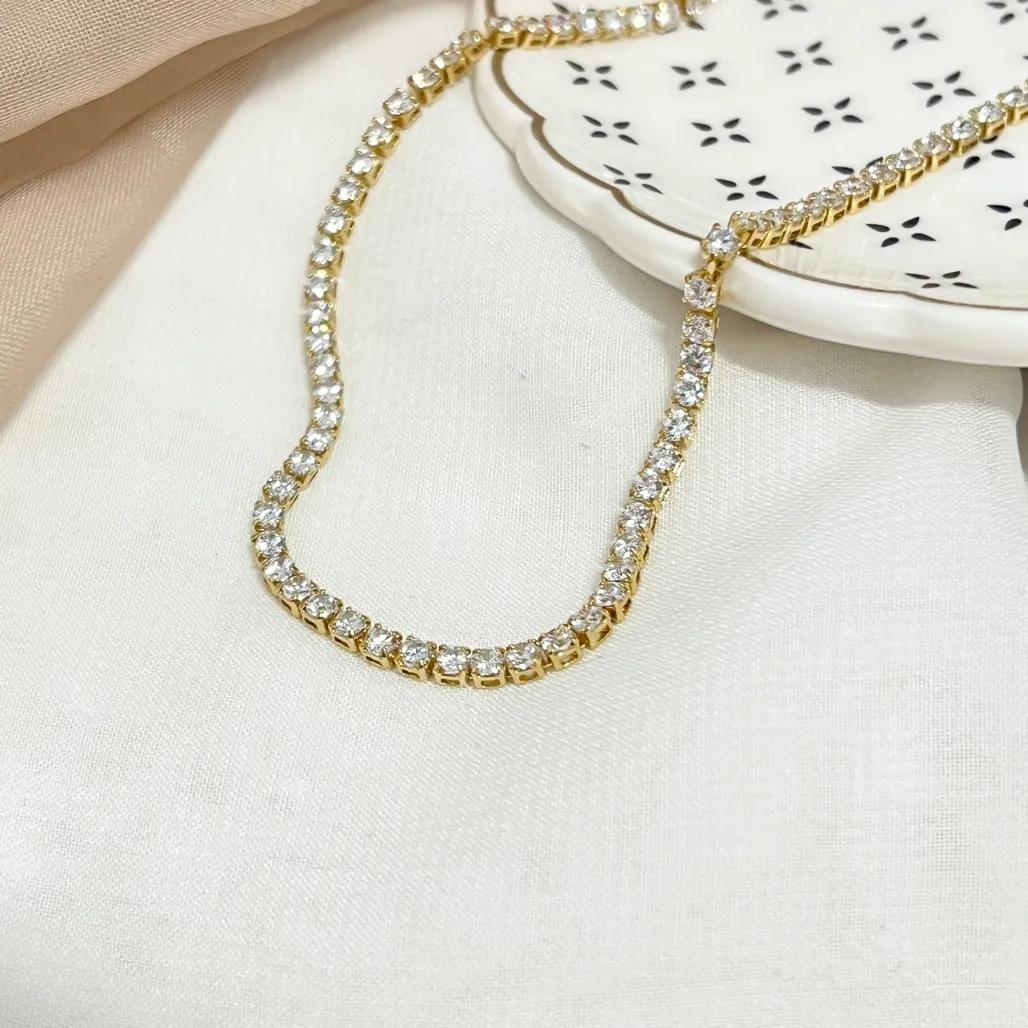 COLAR RIVIERA ZIRCONIA 3MM 70CM