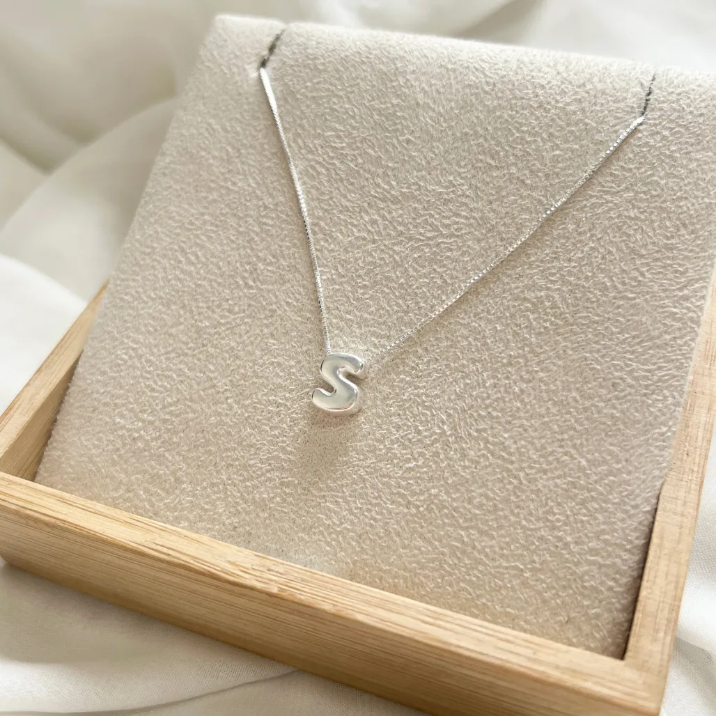 COLAR PRATA925 LETRA - S