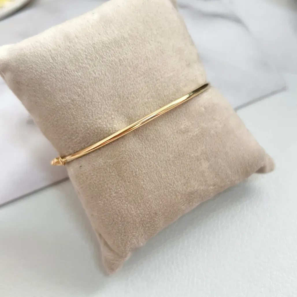 BRACELETE FINO COM TRAVA DE JOALHERIA