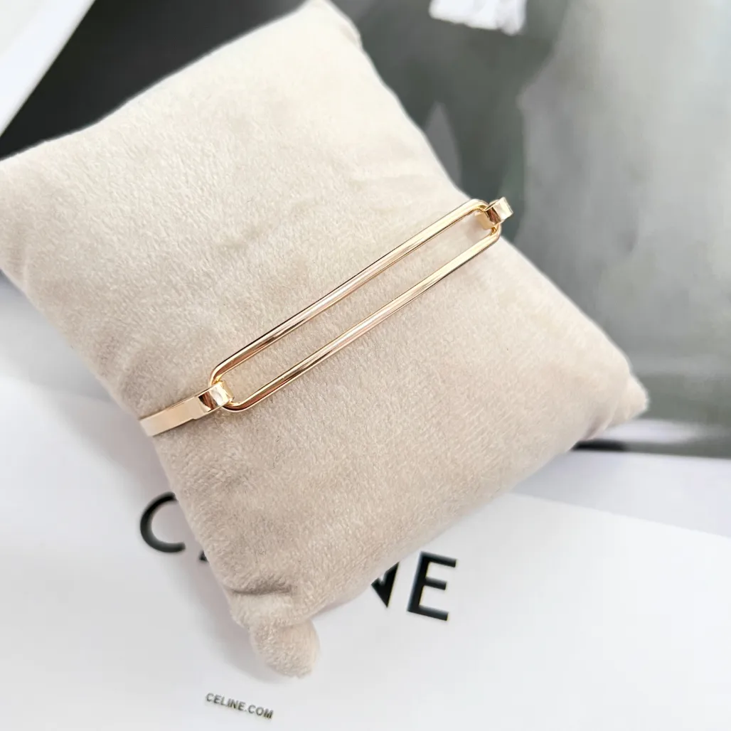 BRACELETE FIO LAMINADO COM TRAVA