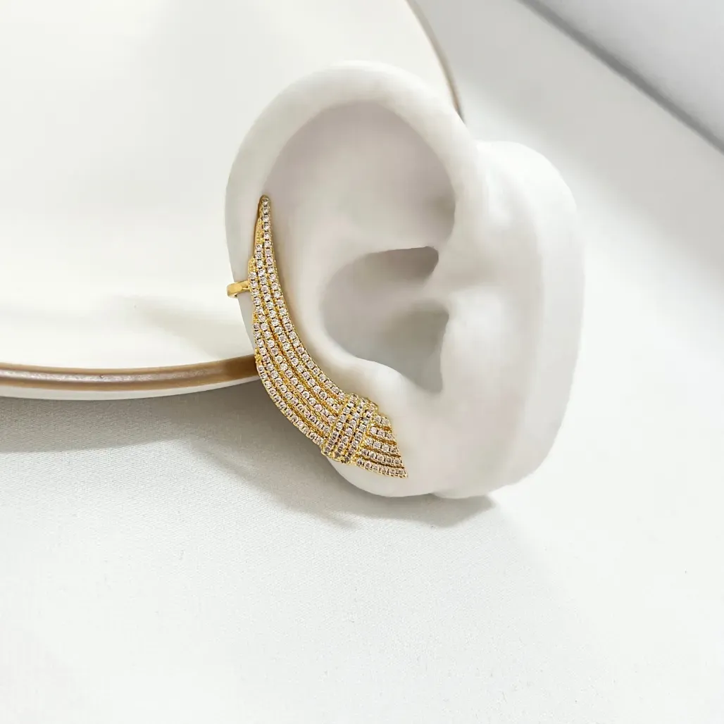 BRINCO EAR CUFF LUXO MICRO ZIRCONIAS