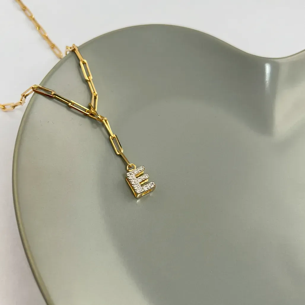 COLAR CARTIER GRAVATA COM LETRA - E