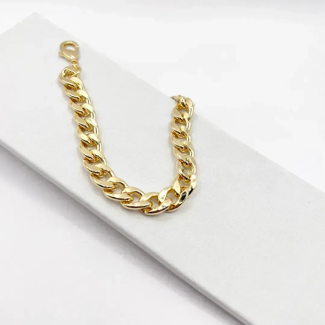 PULSEIRA ELO GRUMET 9MM COM EXTENSOR