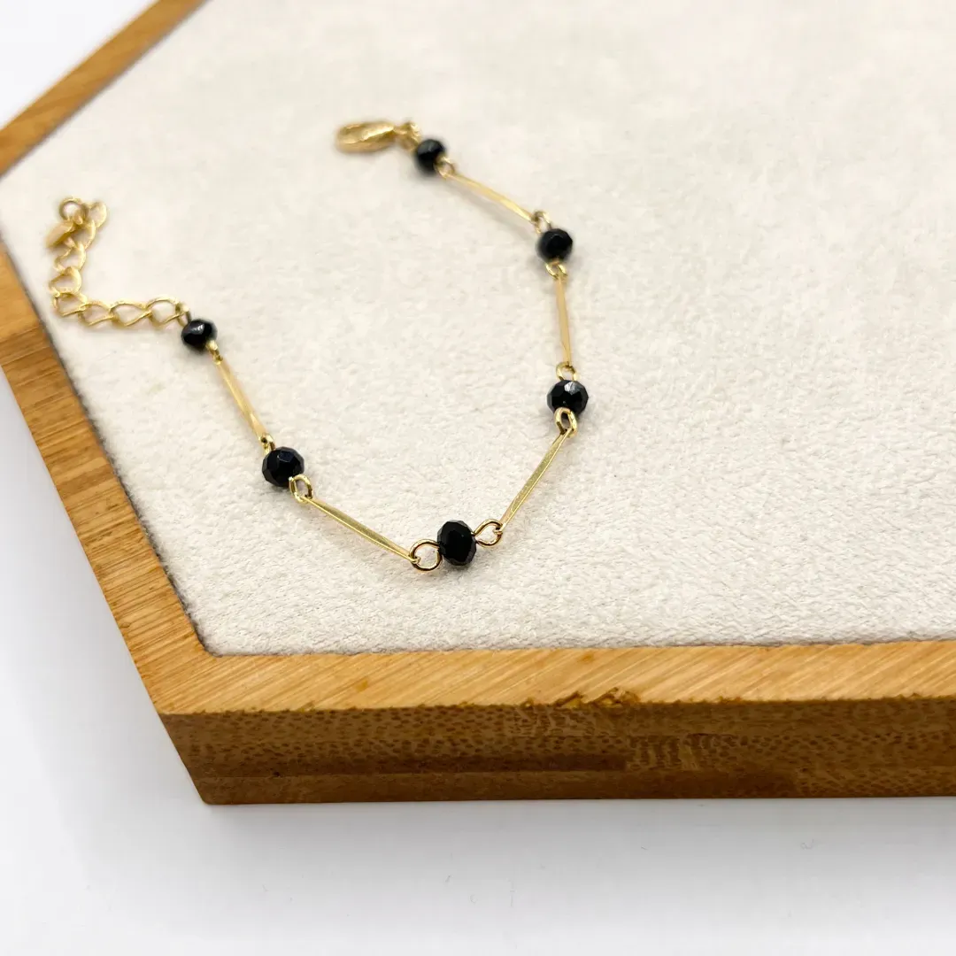 PULSEIRA INFANTIL CRISTAL PRETO