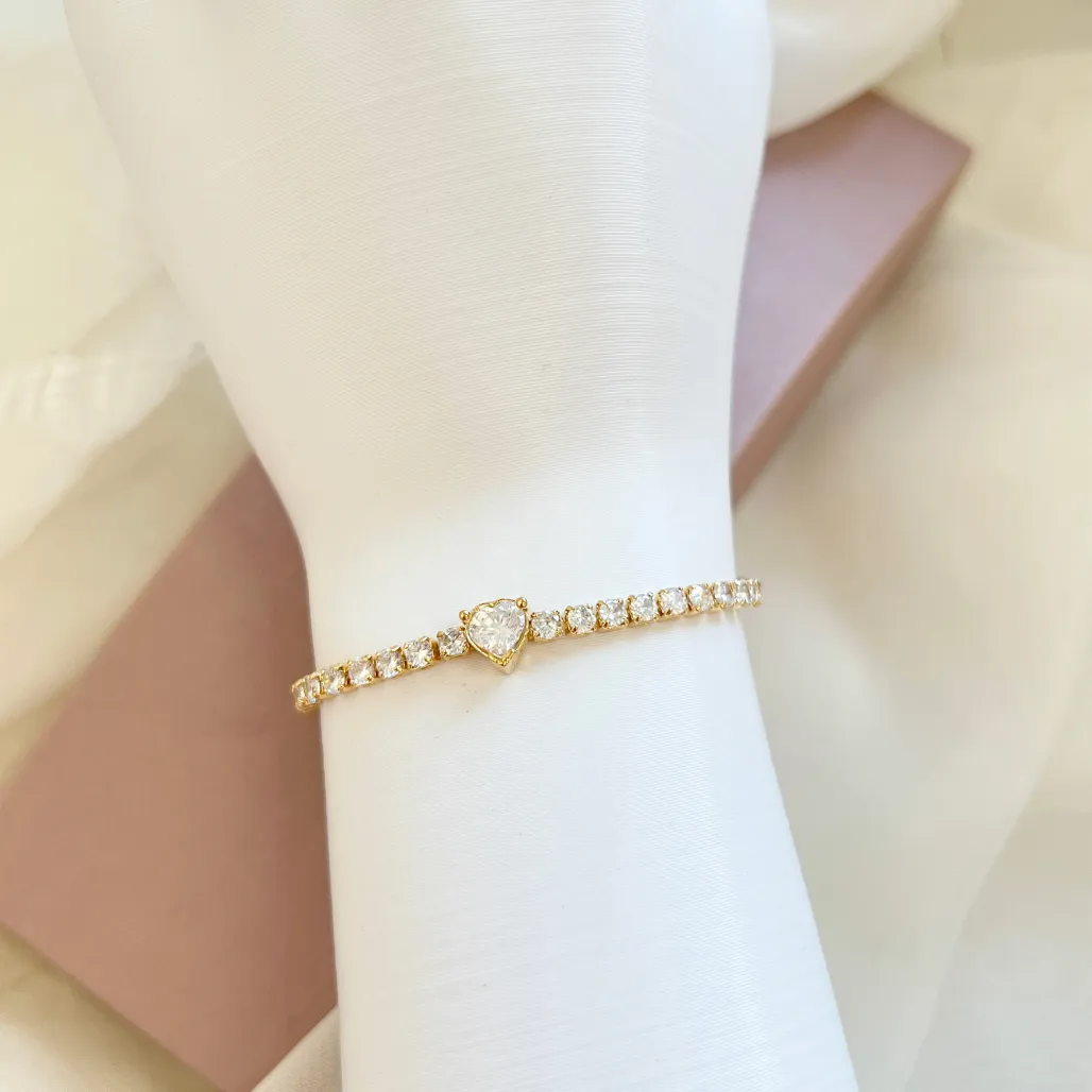 PULSEIRA RIVIERA COM CORAÇÃO