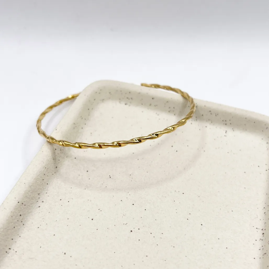 BRACELETE RIGÍDO TORCIDO