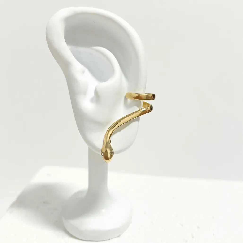 BRINCO EAR CUFF LISO SERPENTE