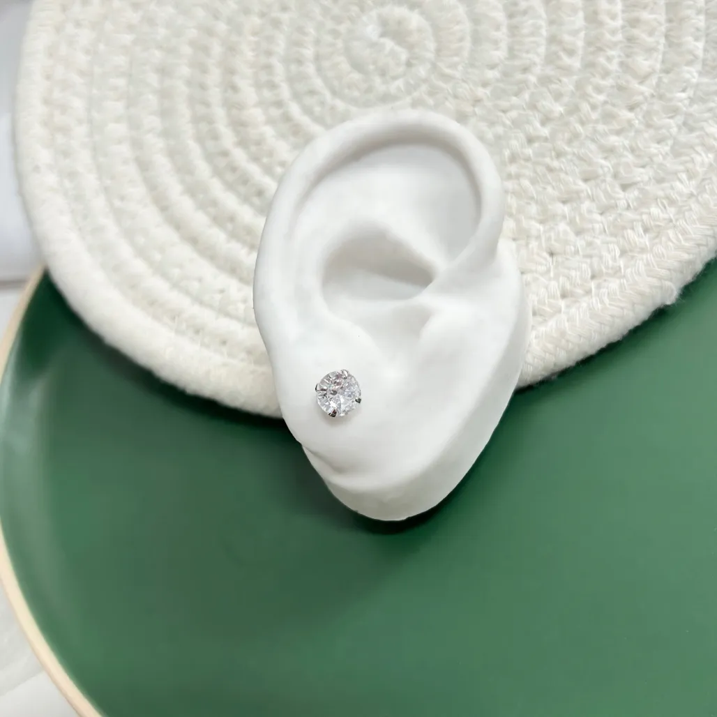 BRINCO PONTO DE LUZ ZIRCONIA 7MM