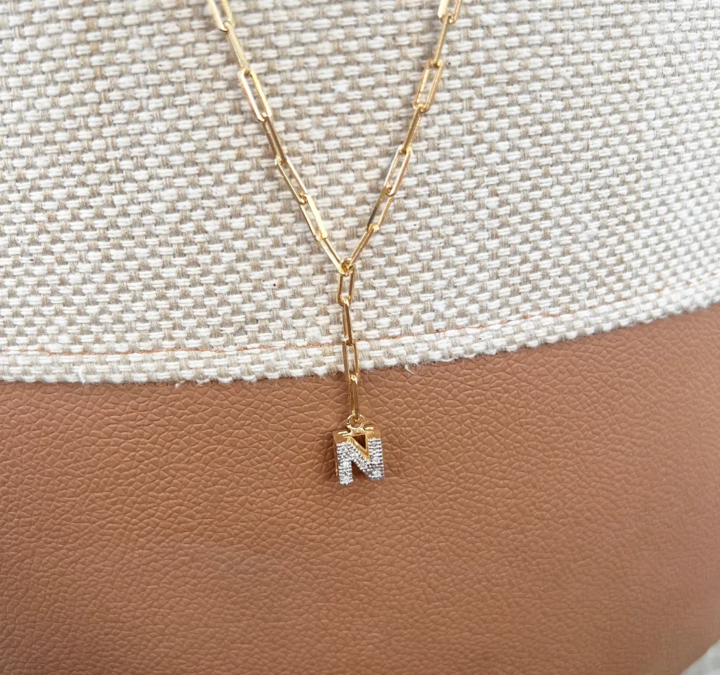 COLAR CARTIER GRAVATA COM LETRA - N