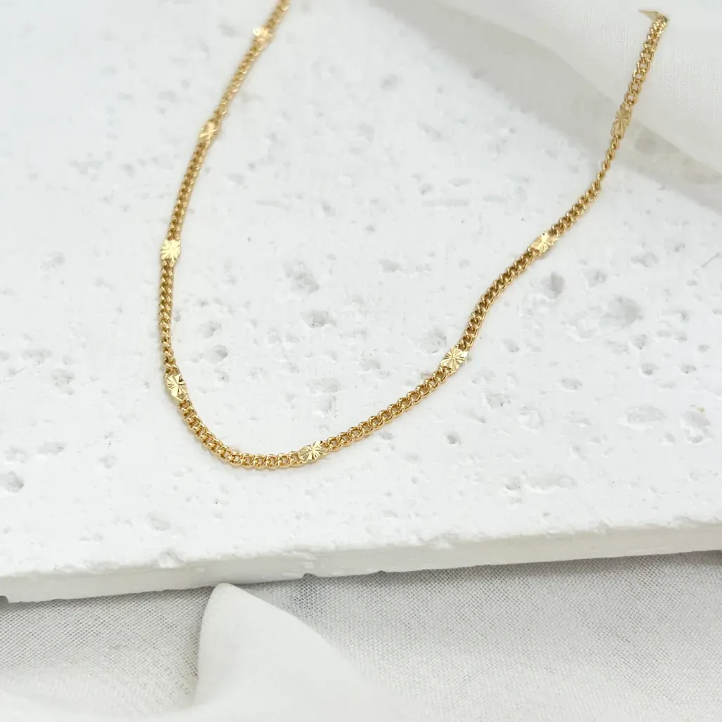 COLAR CHOKER FINA COM DETALHES 35CM+5CM EXTENSOR