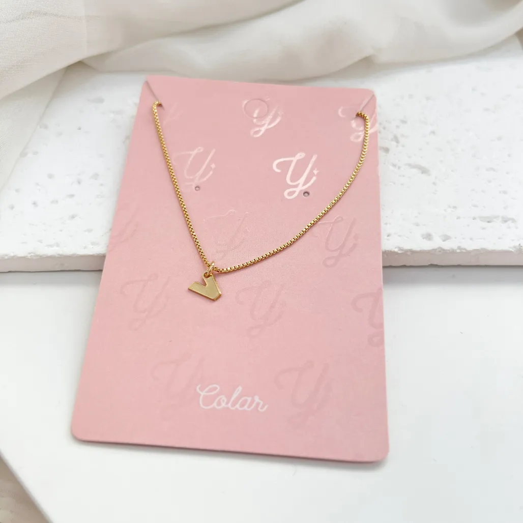 COLAR MINI LETRA LISA - V