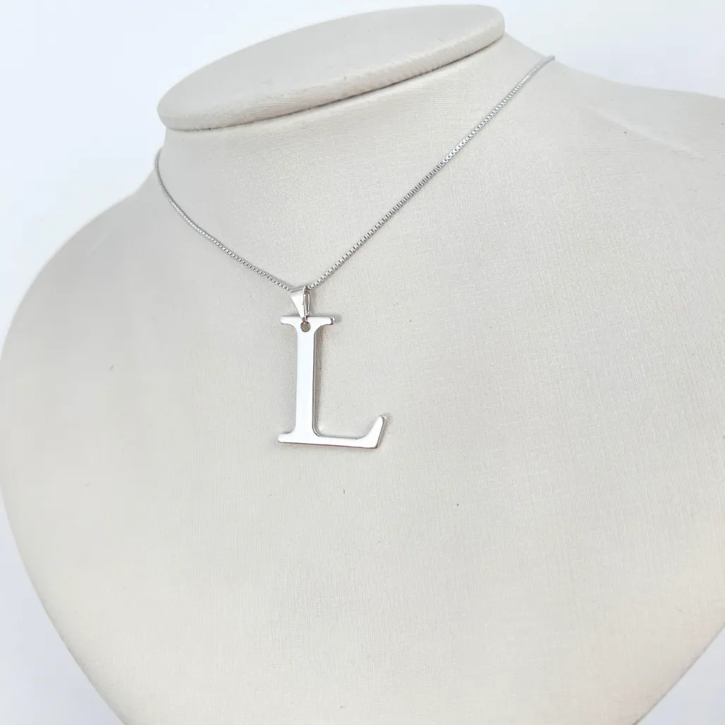 COLAR PINGENTE LETRA 3CM - L