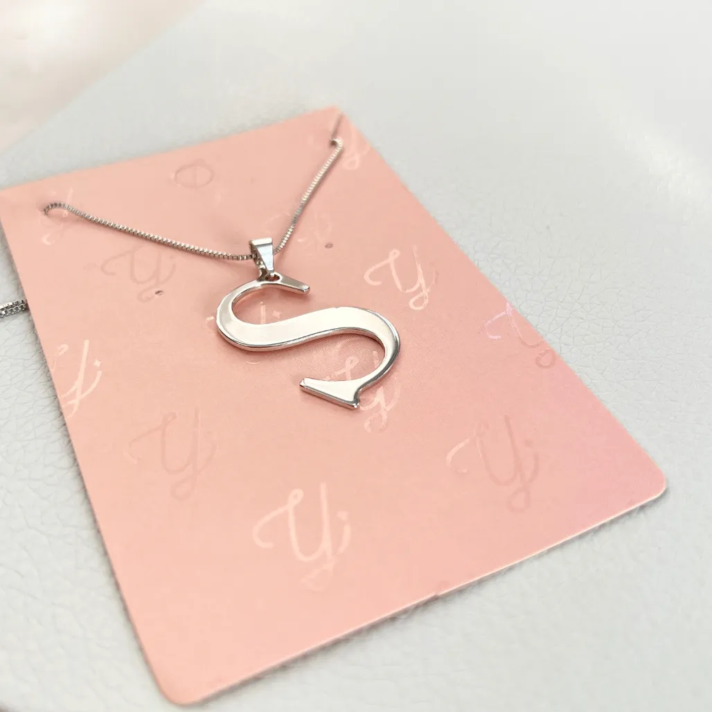 COLAR PINGENTE LETRA 3CM - S