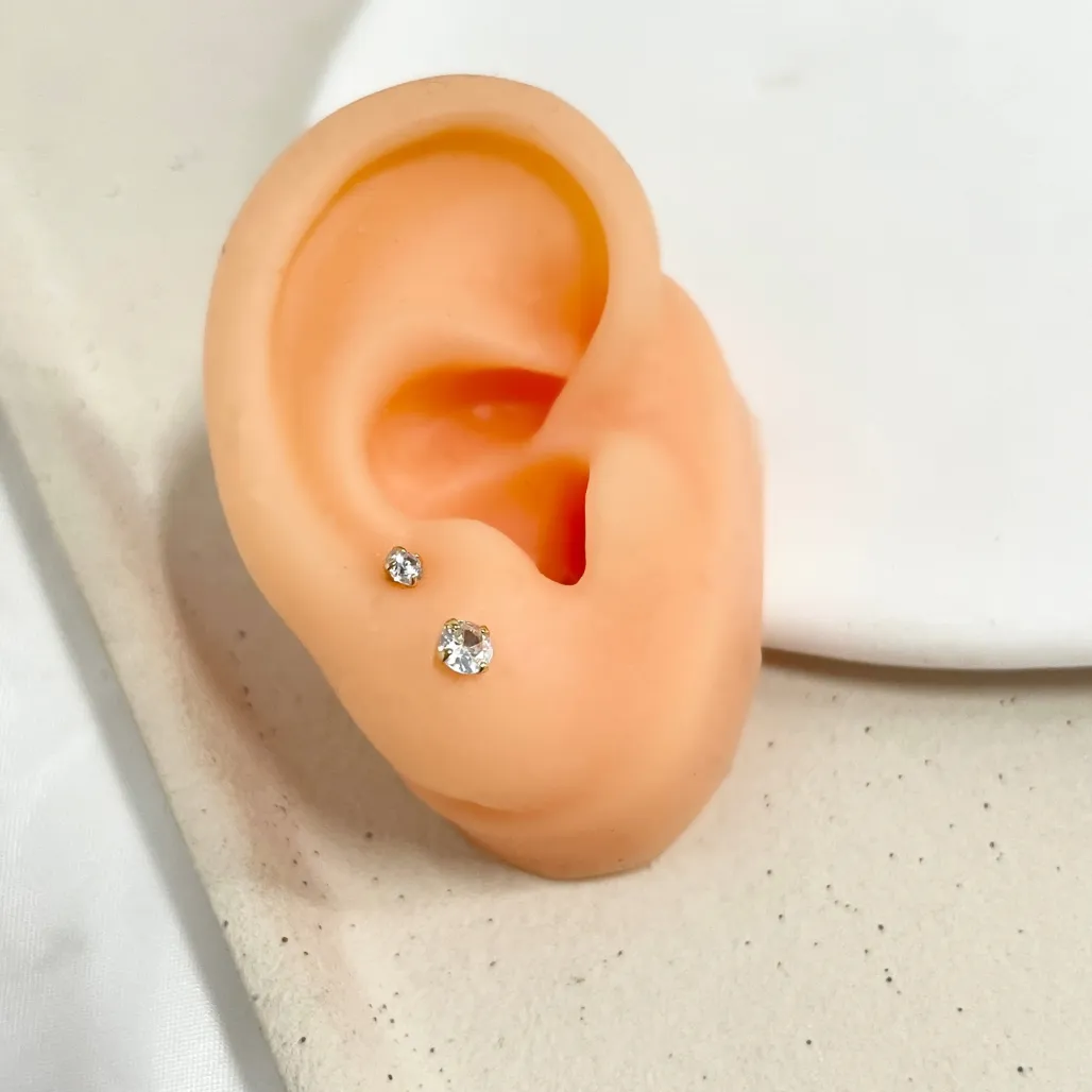 DUPLA DE PONTOS DE LUZ ZIRCONIA 4MM E 3MM