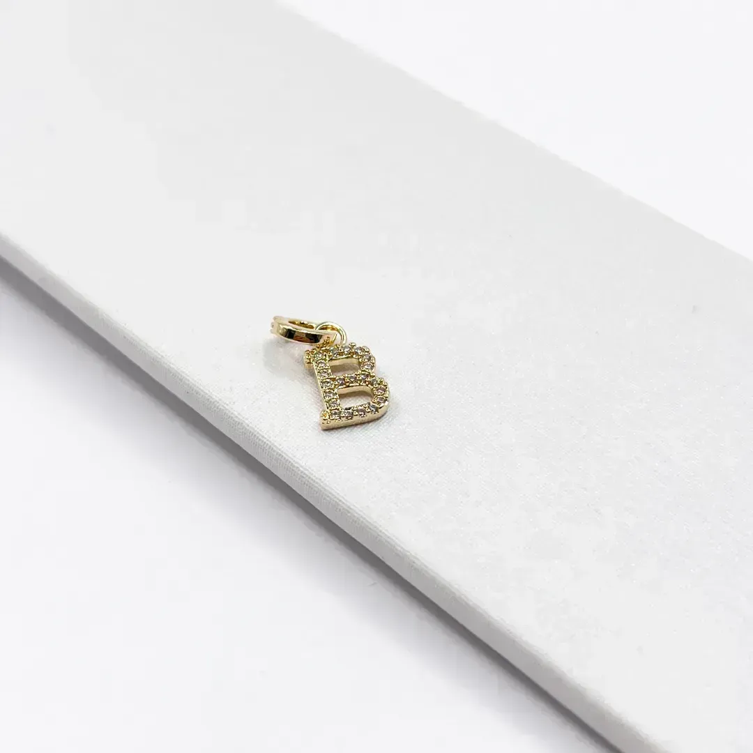 PINGENTE (CHARMS) LETRA 1CM B