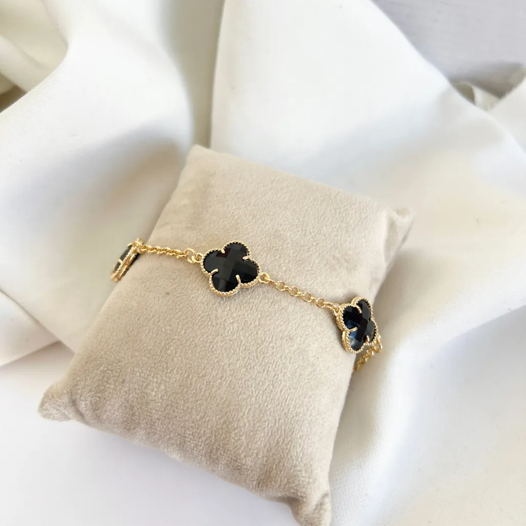 PULSEIRA 3 TREVOS PRETOS