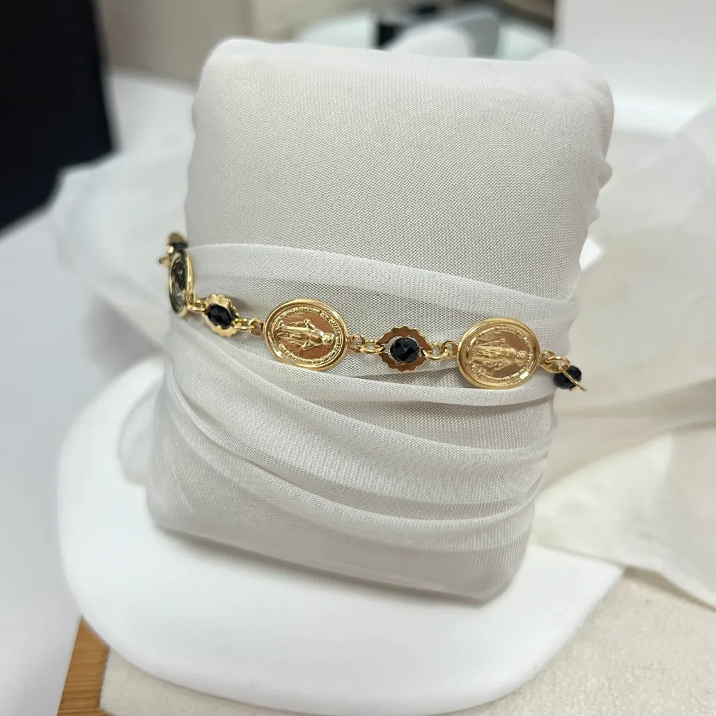 PULSEIRA MEDALHAS NOSSA SENHORA DAS GRAÇAS