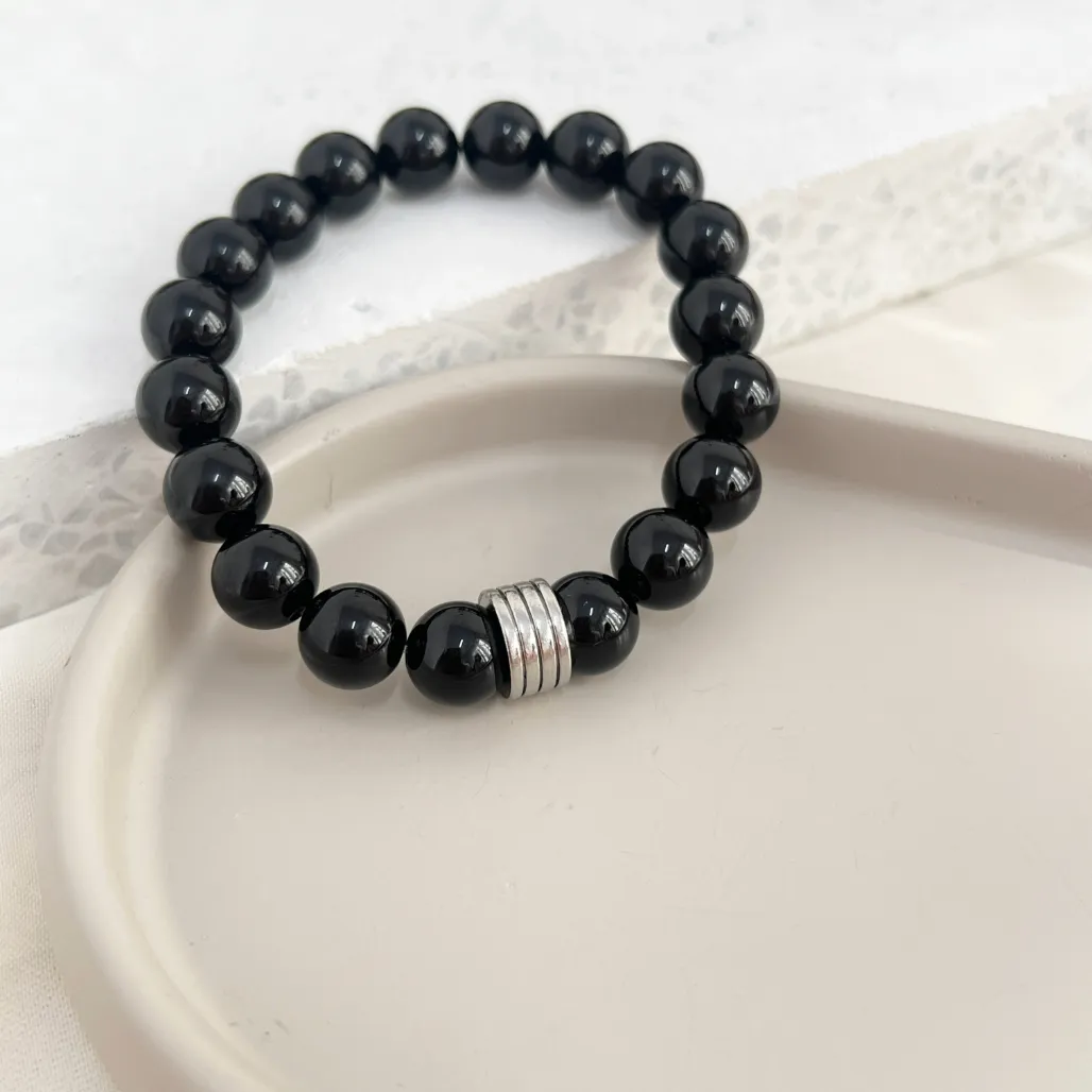 PULSEIRA MASCULINA AÇO INOX CO DETALHE DE SEPARADOR
