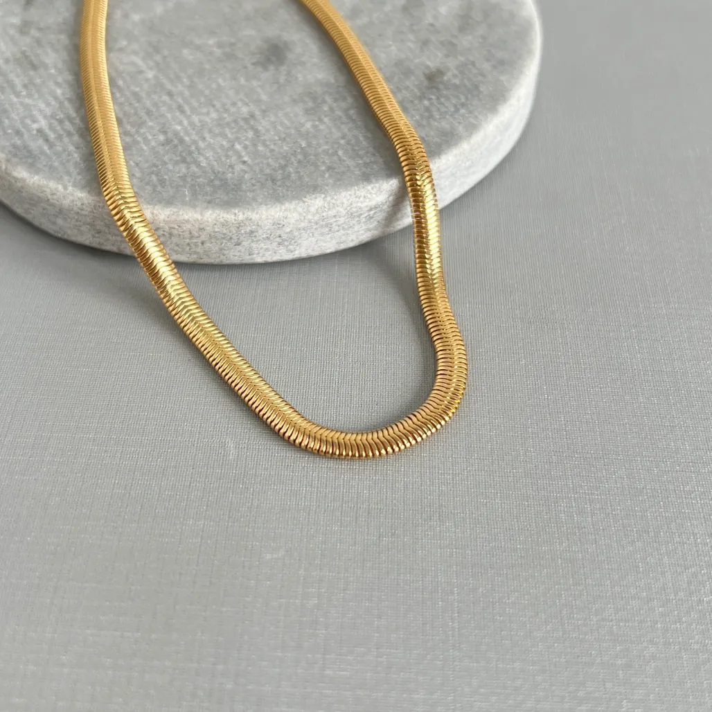 COLAR CHOKER FIO ALEMAO 4MM 30CM+10CM EXTENSOR