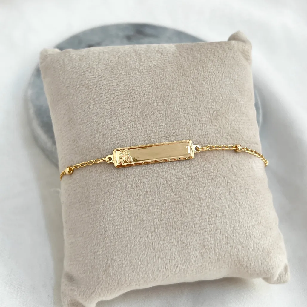 PULSEIRA INFANTIL CHAPA COM SAPATILHA