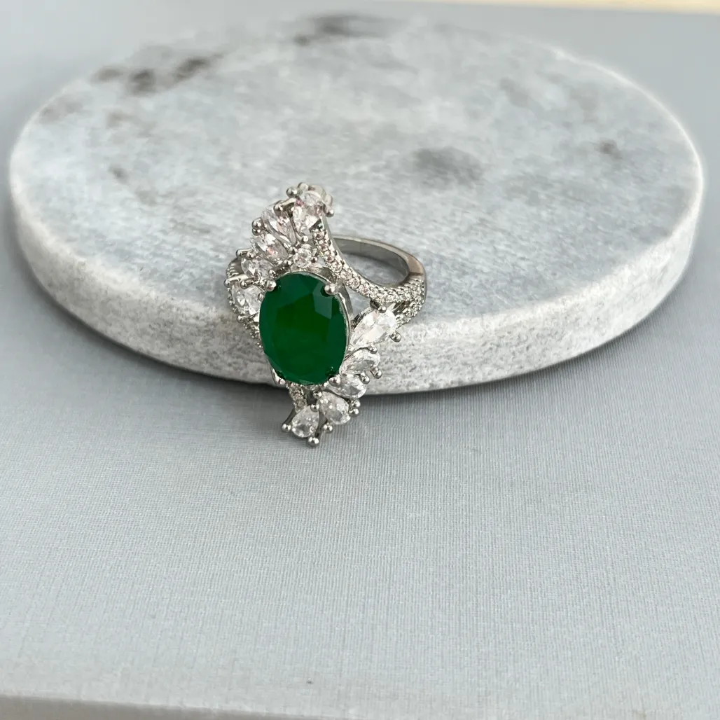 ANEL ELEGANTE VERDE