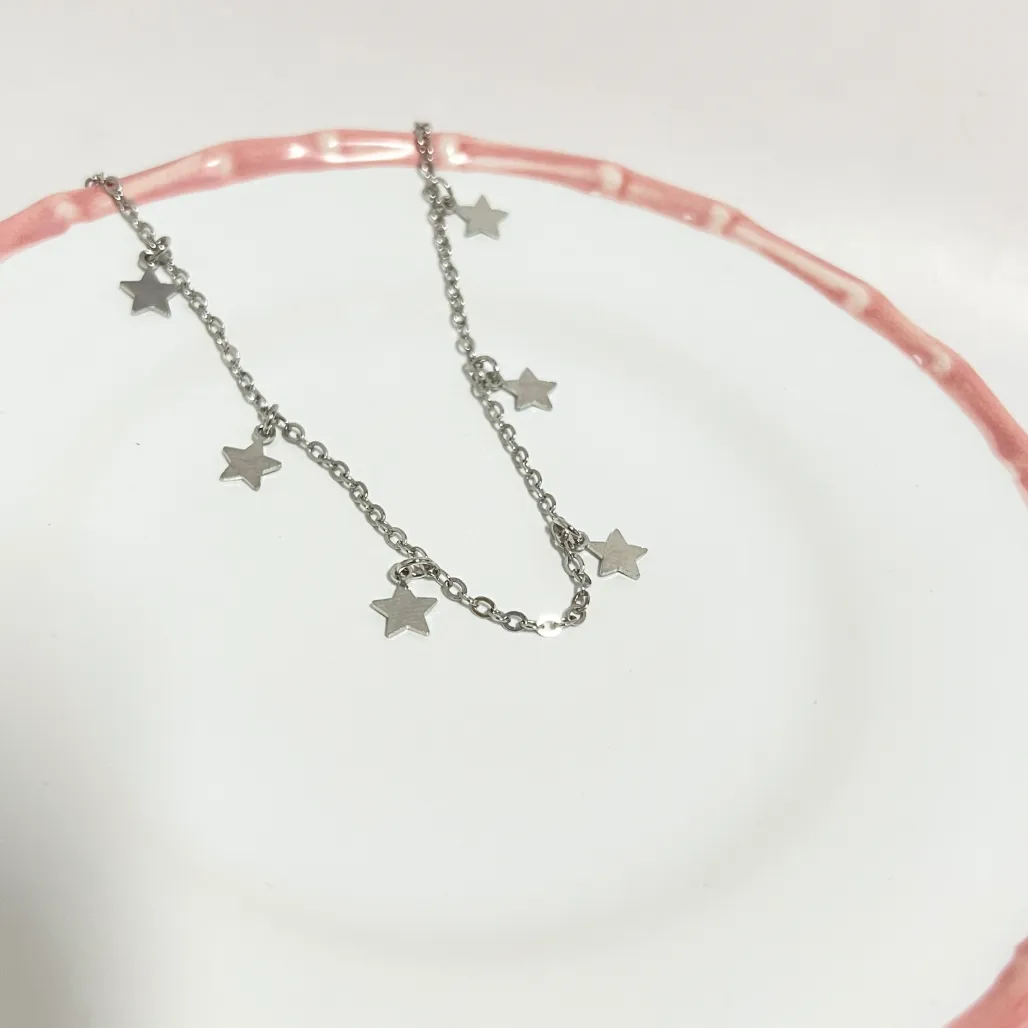 COLAR CHOKER ESTRELAS 50CM