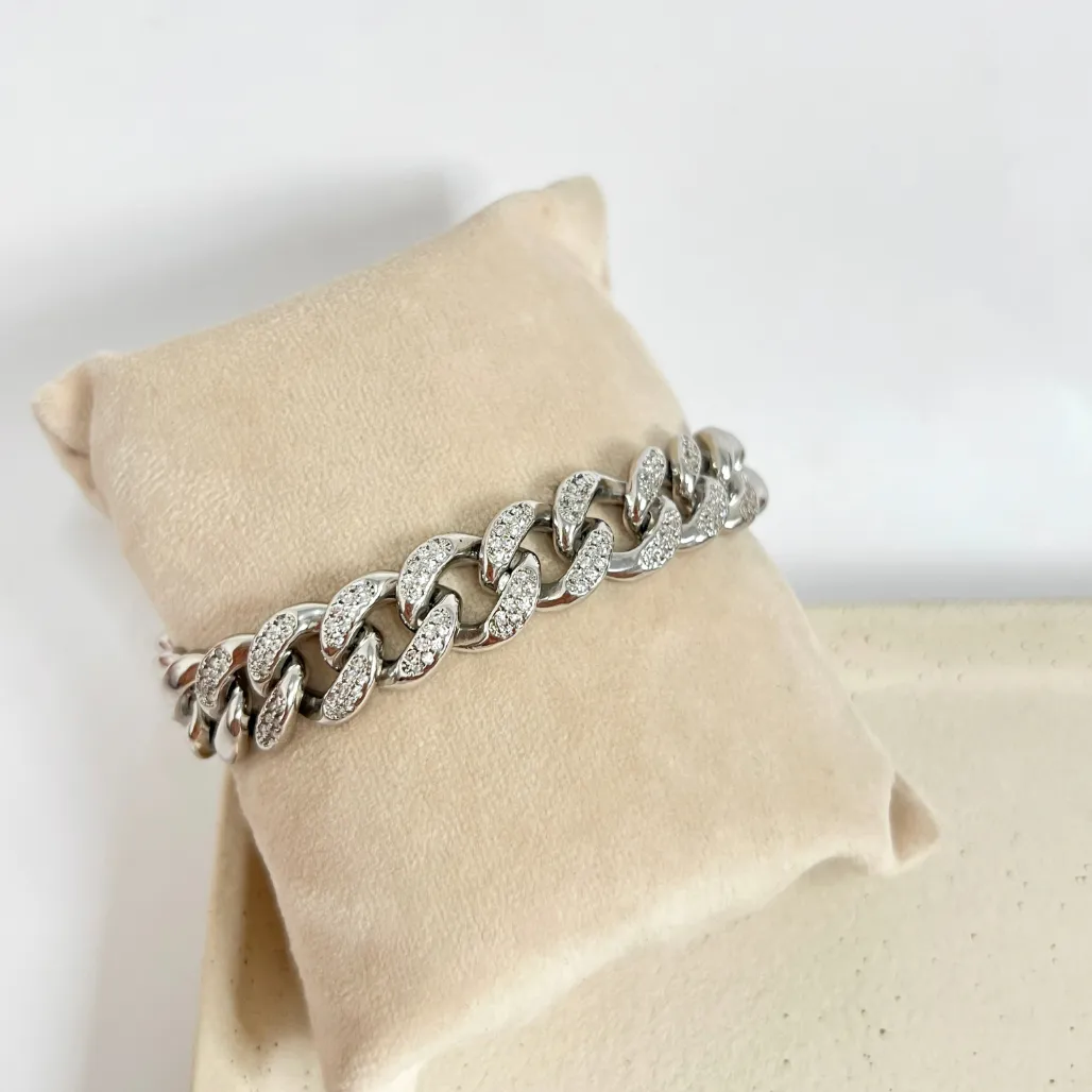 PULSEIRA ELOS CRAVEJADOS COM ELO EXTRA