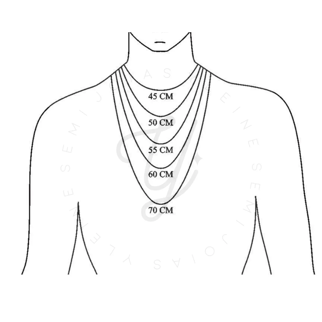 COLAR MASCULINO 3X1 7MM - 65CM