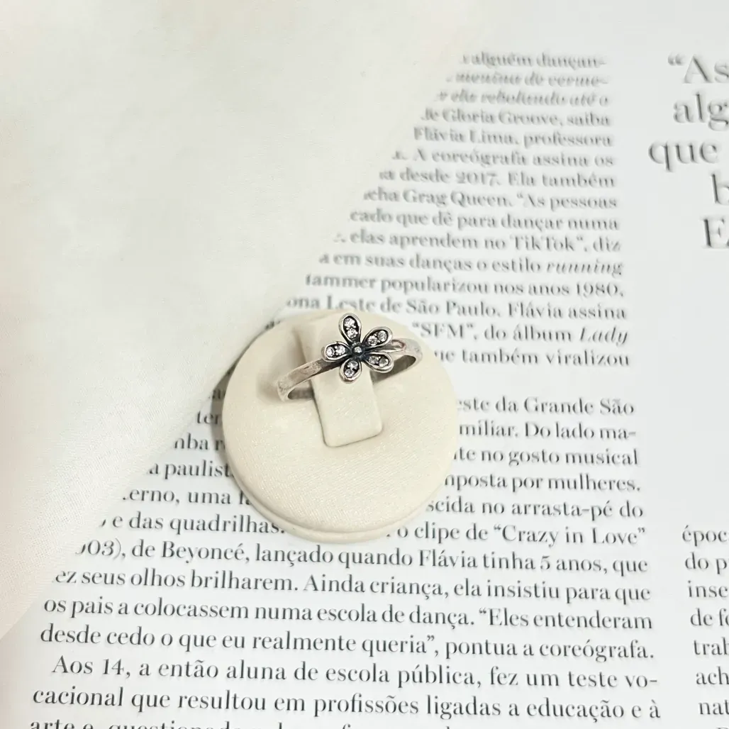 ANEL FLOR COM MICRO ZIRCONIA