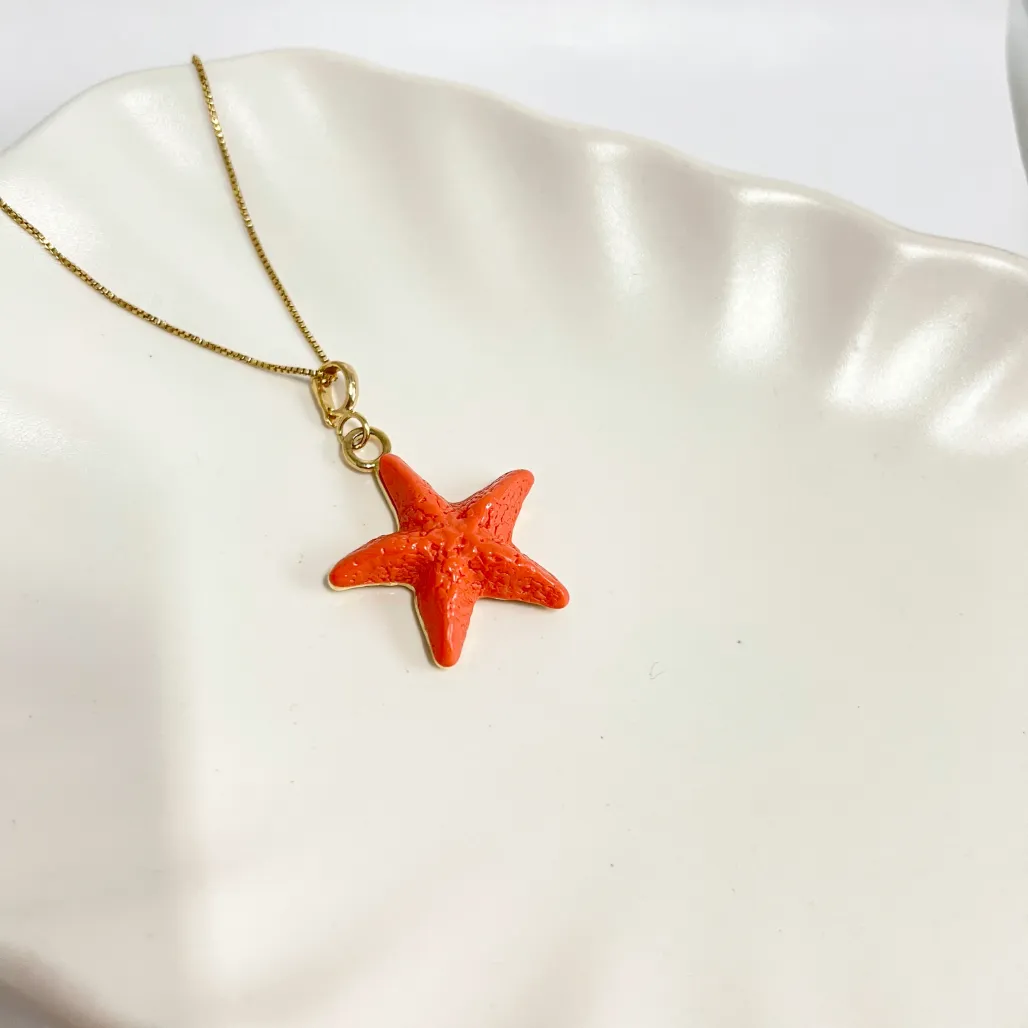 COLAR ESTRELA DO MAR COM ACRÍLICO