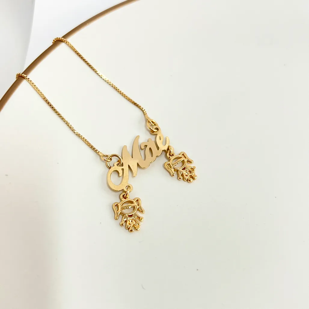 COLAR MÃE COM 2 MENINAS
