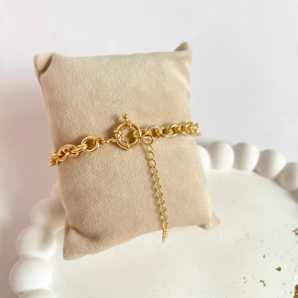 PULSEIRA ELOS COM FECHO CORAÇÃO ZIRCONIA