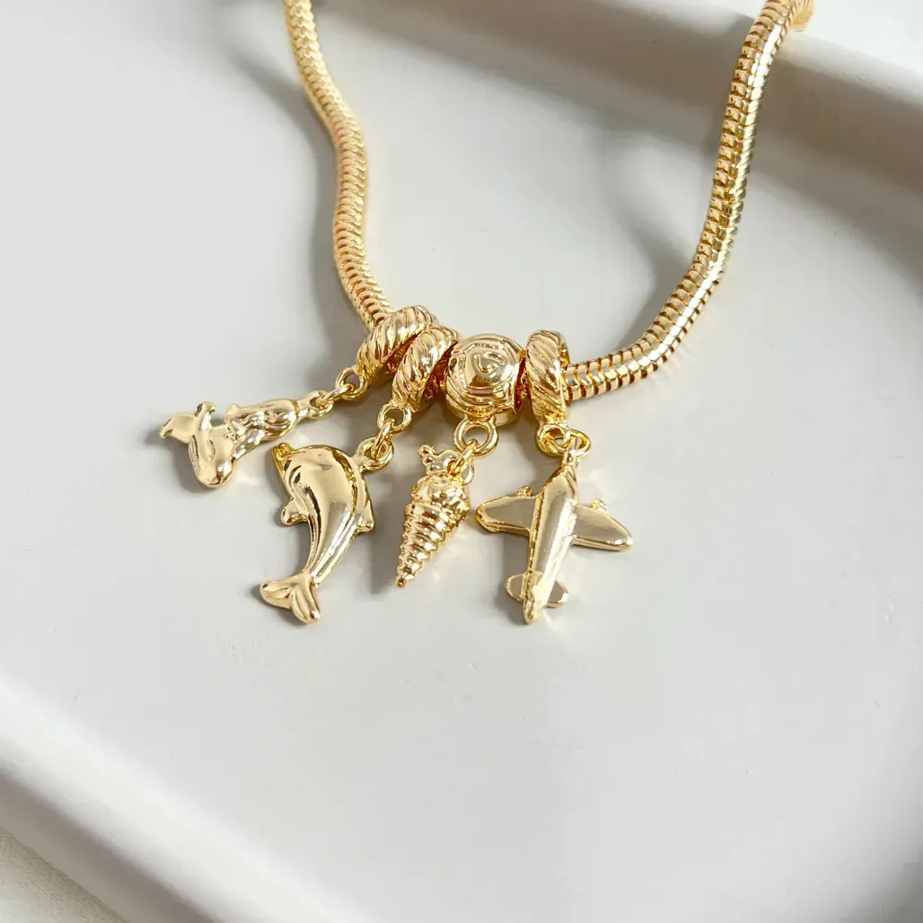 PULSEIRA (INSPIRAÇÃO VIVARA) COM 4 BERLOQUES