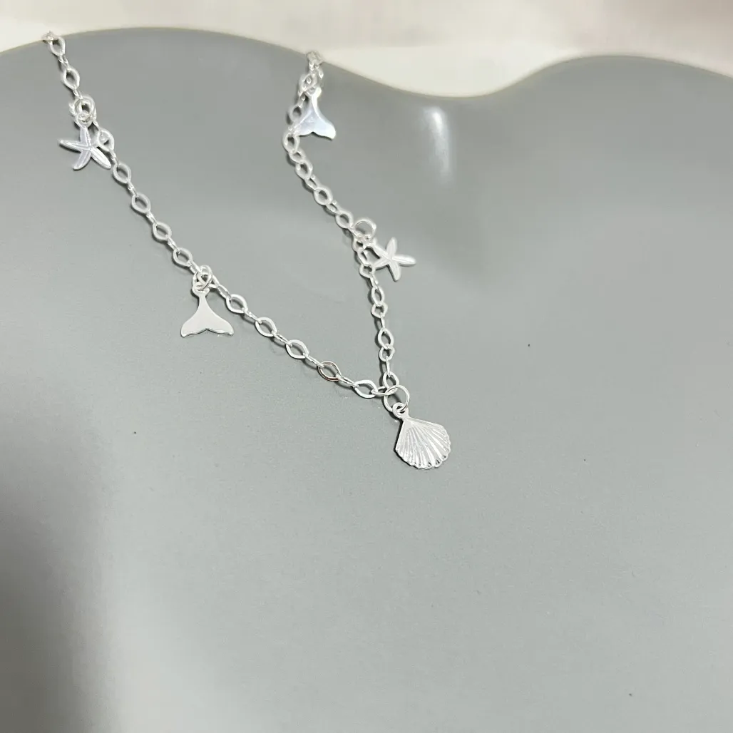 PULSEIRA PRATA925 PINGENTES FUNDO DO MAR