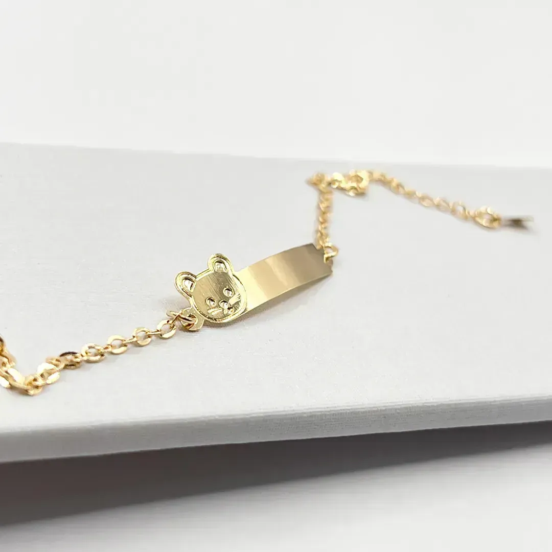 PULSEIRA INFANTIL DE PLACA URSINHO