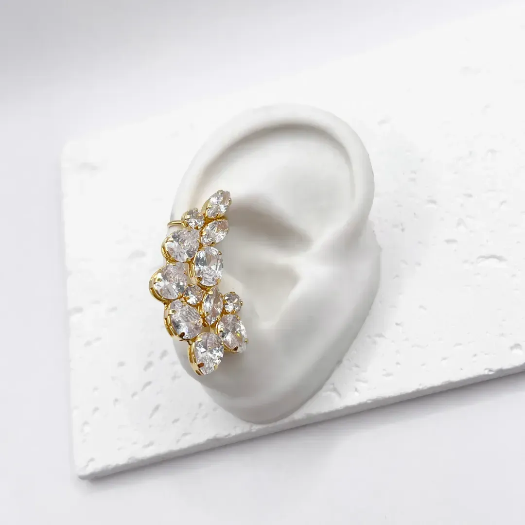 BRINCO EAR CUFF PEDRARIA