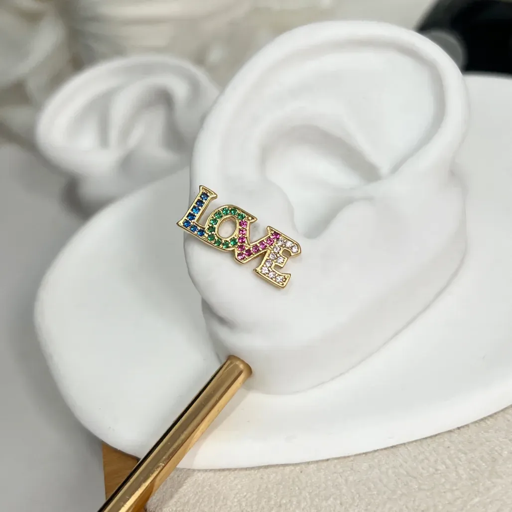 BRINCO LOVE ZIRCONIA COLORIDA