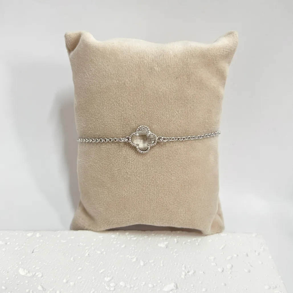 PULSEIRA MINI TREVO CRISTAL