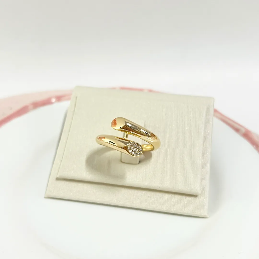 ANEL TUBO COM MICRO ZIRCONIA