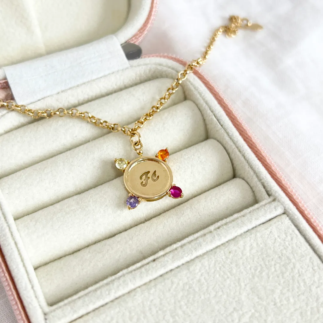 PULSEIRA ELO PORTUGUÊS COM MEDALHA FÉ