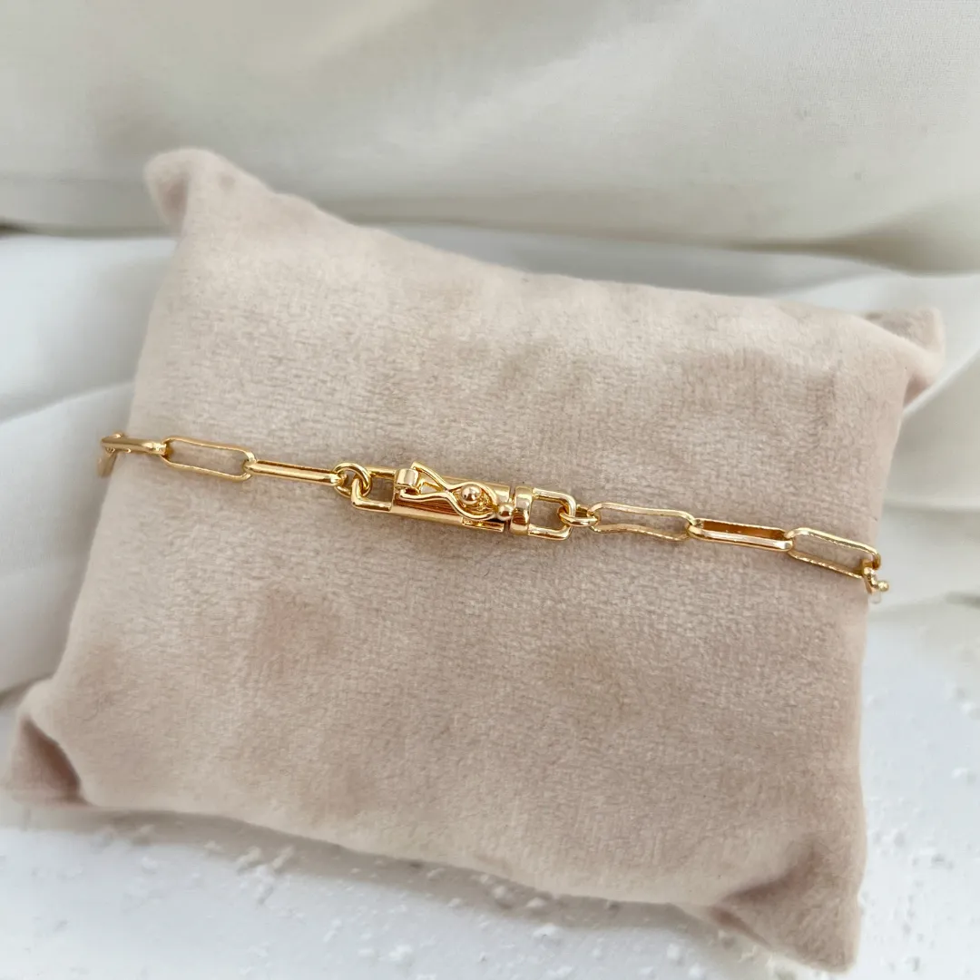 PULSEIRA CARTIER LAMINADA IMPORTADA COM FECHO GAVETA E TRAVA